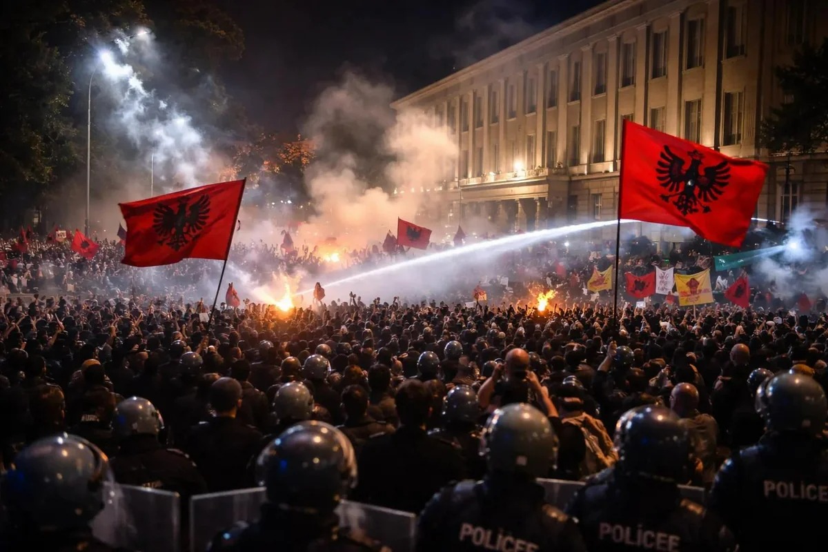Albaniyada nümayişçilərlə polis arasında toqquşmalar yenidən başlayıb
