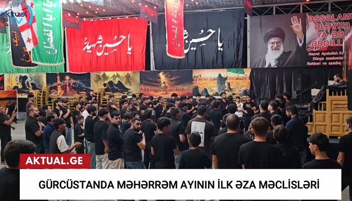 Marneulidə ilk əza məclisləri yüzlərlə insanın iştirakı ilə baş tutub - VİDEO